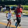 In the lead pack en route to a third place overall finish at the 2018 Ft. Hamer Bridge Run.